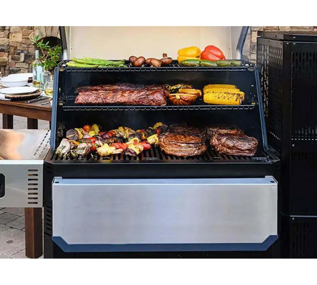 Masterbuilt Gravity Serisi 1050 Dijital Kömürlü Smoker Barbekü