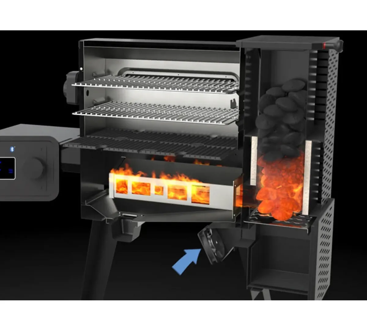 Masterbuilt Gravity Serisi 560 Dijital Kömürlü Smoker Barbekü