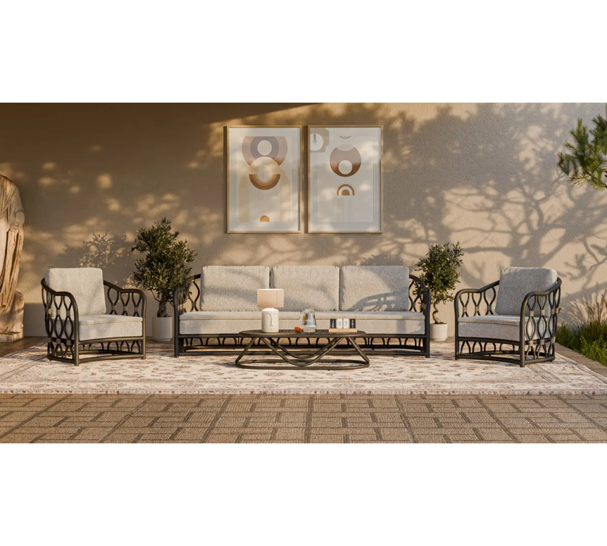 Medusa Oturma Grubu Antrasit