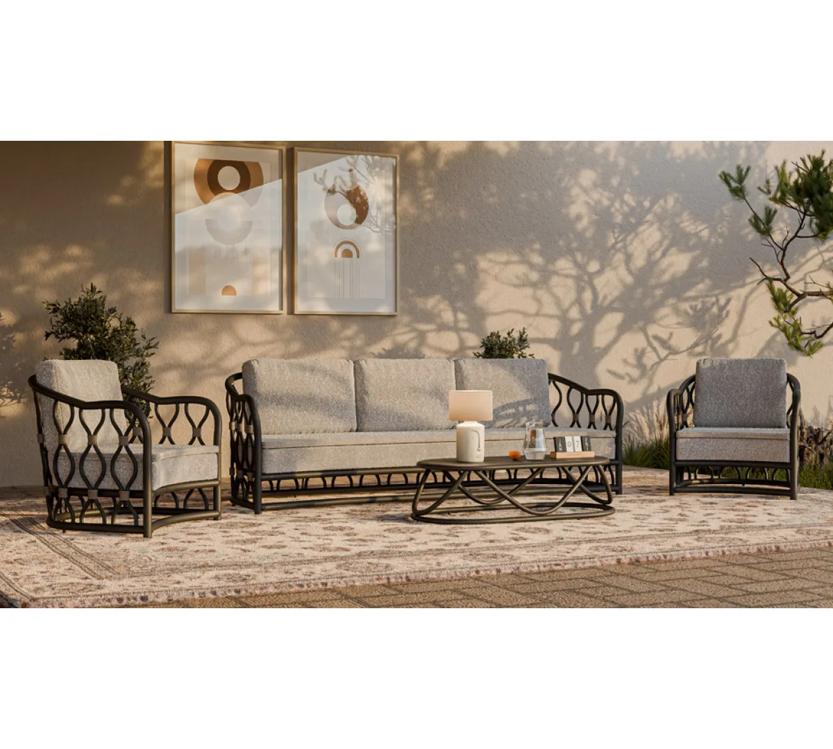 Medusa Oturma Grubu Antrasit